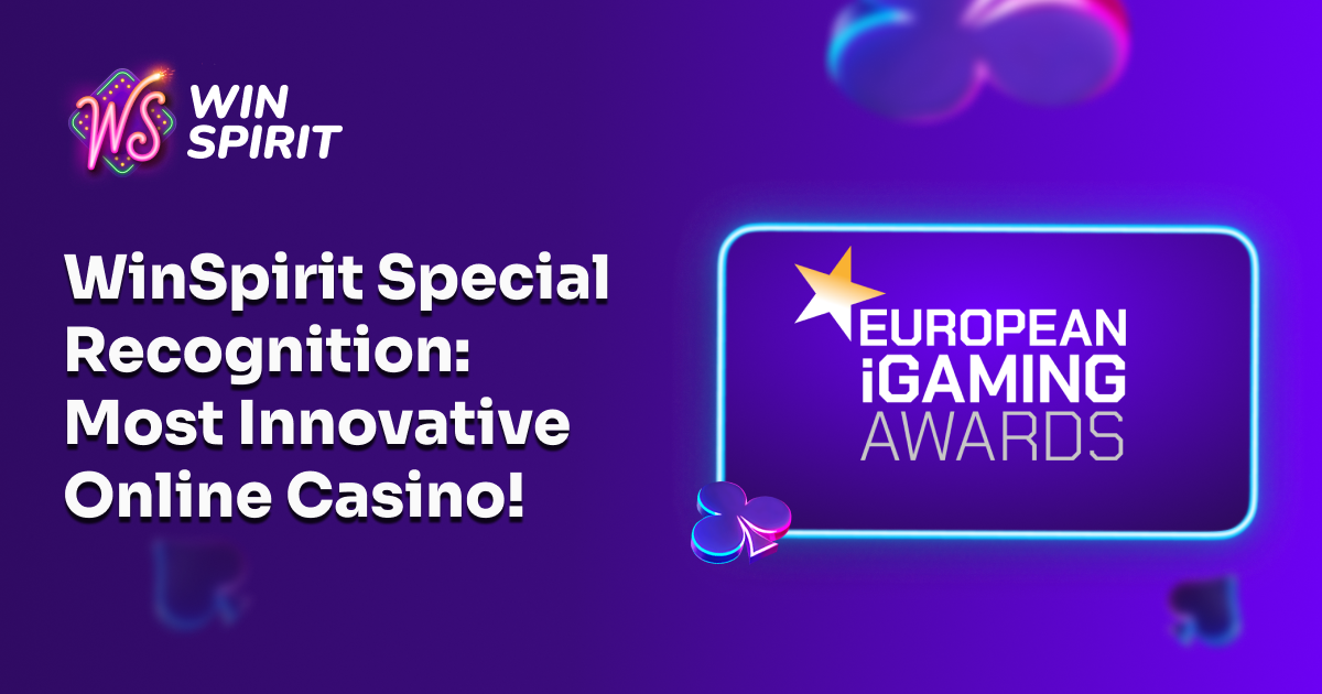 WinSpirit receives Special Recognition as Most Innovative Online Casino Operator