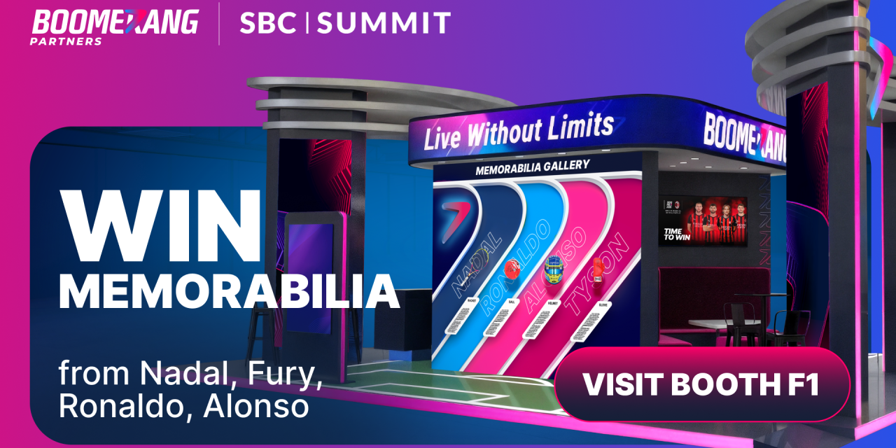 Boomerang Partners will hold a raffle for unique sports items at the SBC Summit 2025