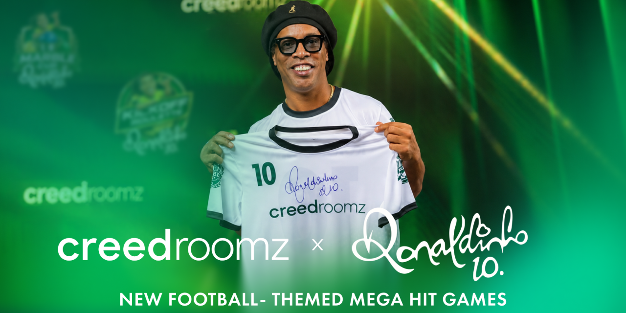 Football legend Ronaldinho and CreedRoomz team up in Yerevan to redefine live casino with football-themed mega hit games