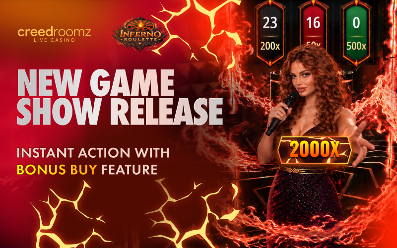 Creedroomz Launches Inferno Roulette: Ignite Instant Action With Bonus Buy & 2000x Multipliers