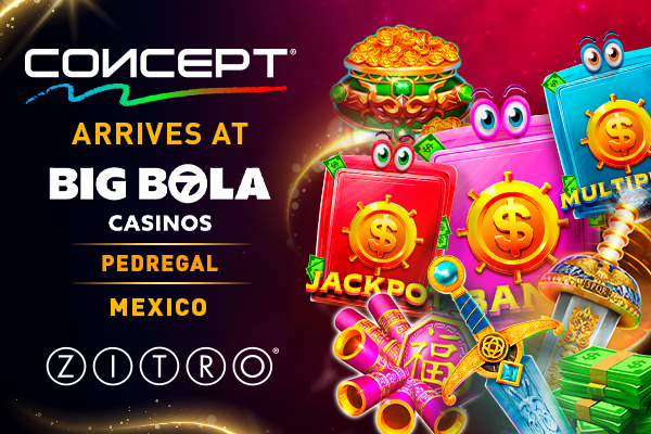 Zitro’s Concept cabinets and new games arrive at Big Bola Casinos