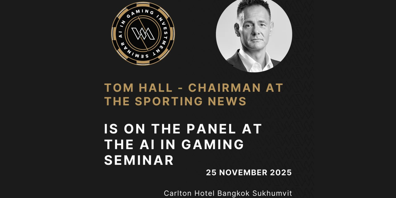 Tom Hall joins expert speaker panel for ‘AI in Gaming Investment Seminar’ – 25 November 2025, Bangkok