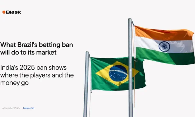 Brazil’s betting ban has cost licensed operators about R$1.35bn ($270M) in 10 days, Blask estimates