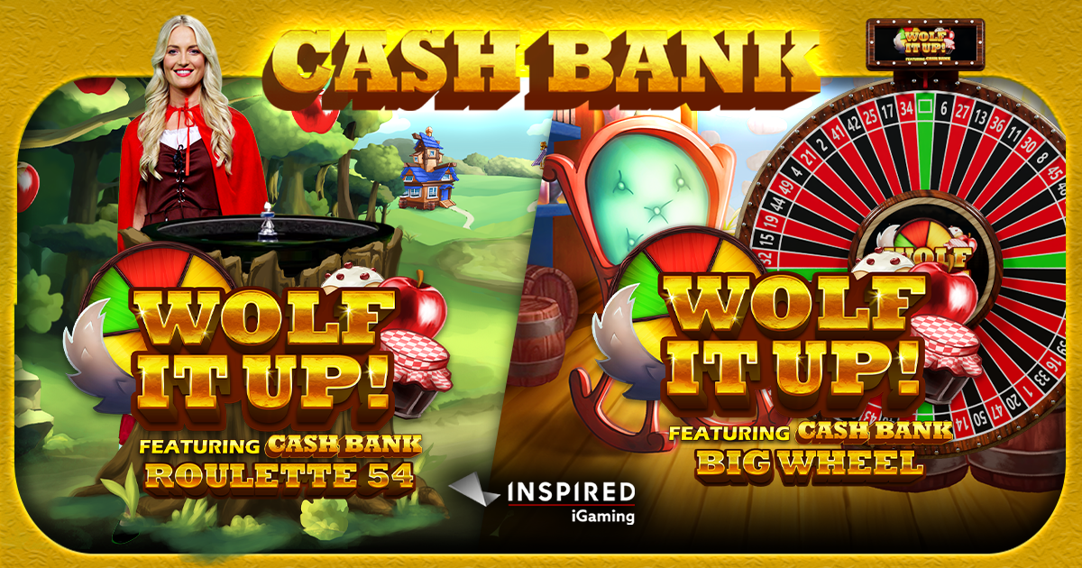 Inspired launches Wolf It Up! Roulette 54 & Wolf It Up! Big Wheel combining Hybrid Dealer with Cash Bank