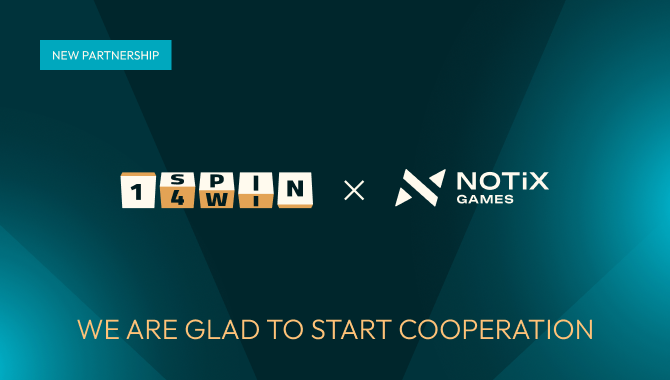 1spin4win welcomes Notix.Games to its growing network of 1,000 global partners