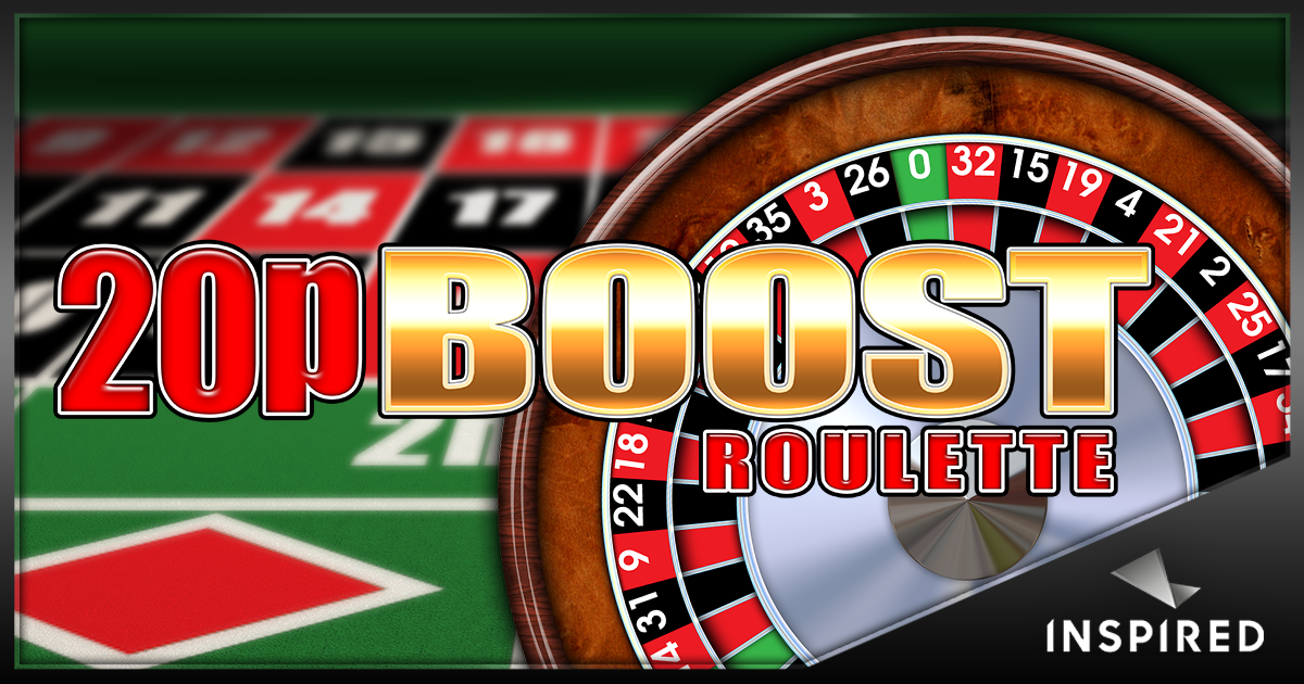 Inspired launches 20p Boost Roulette, the latest addition to its popular 20p Roulette franchise