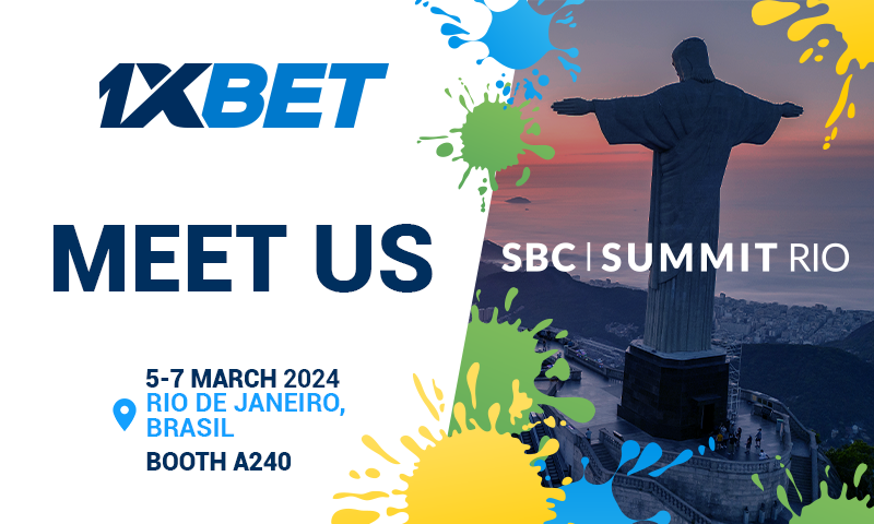 1xBet to exhibit at SBC Summit Rio 2024