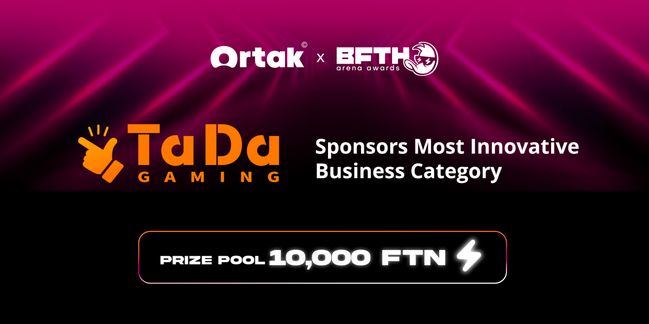 TaDa Gaming Sponsors Most Innovative Business at Ortak x B.F.T.H. Arena Awards 2025