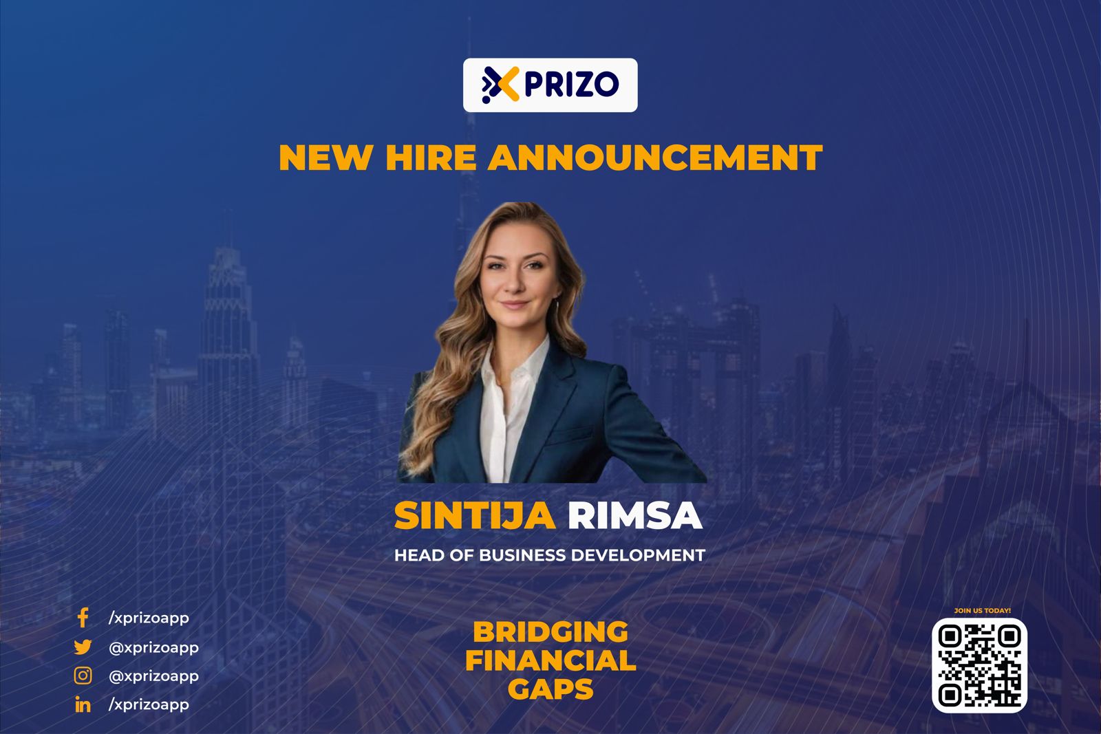 Xprizo appoints Sintija Rimsa as head of business development
