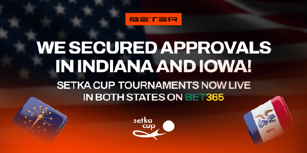 Provider’s exclusive Setka Cup table tennis tournaments now live with bet365 in both states
