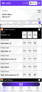 kwiff PlayProps 002 kwiff releases enhanced Prop Bet UX