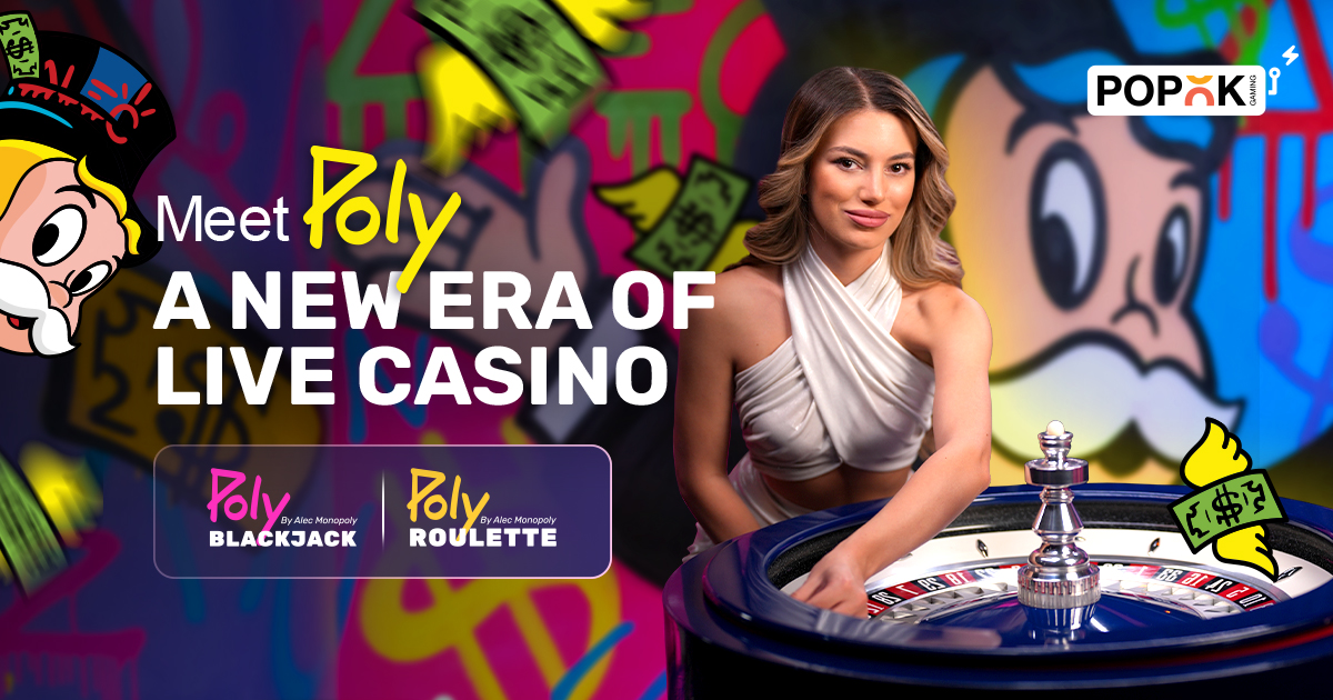PopOK Gaming introduces Poly Live Casino Studio by Alec Monopoly, featuring Poly Blackjack & Poly Roulette