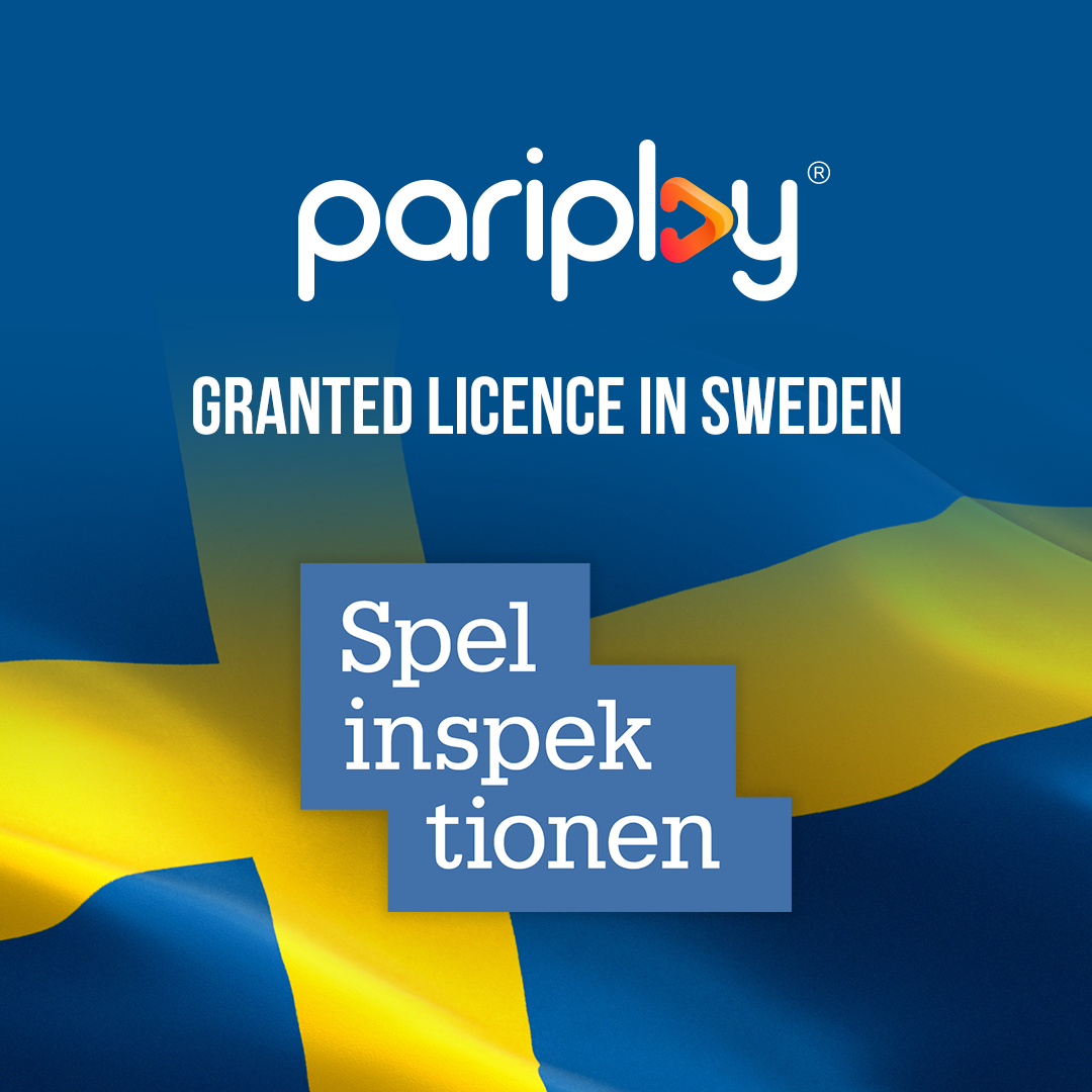 Pariplay granted B2B supplier licence from Swedish Gambling Authority