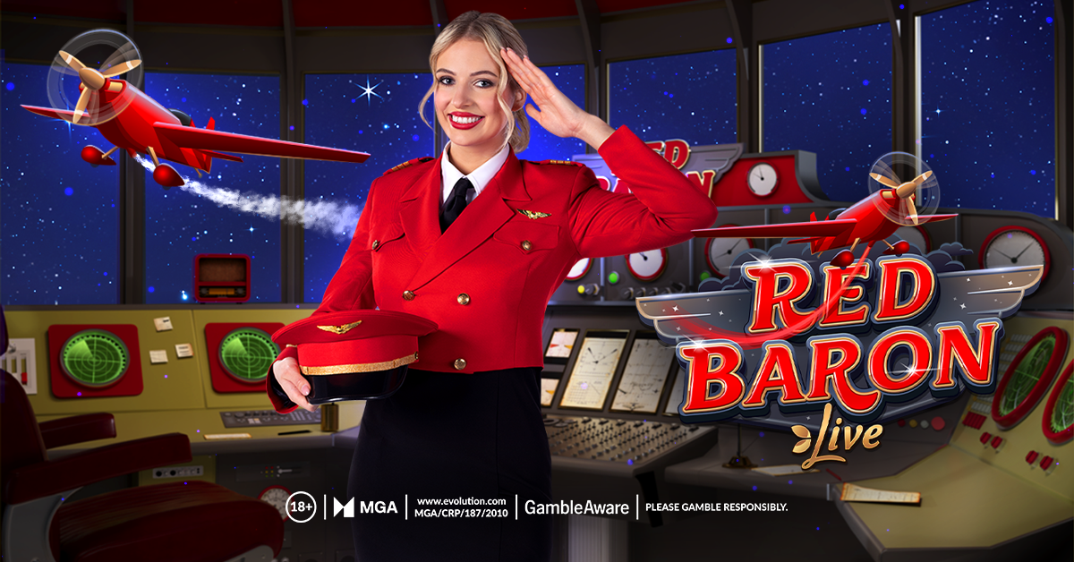 Evolution launches Red Baron, a strategic crash game with soaring multipliers
