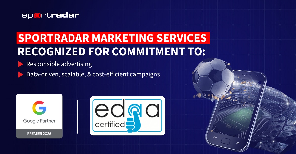 Performance of Sportradar’s Marketing Services Recognized by Google and EDAA